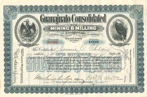 Guanajuato Consolidated Mining and Milling Co. - Stock Certificate